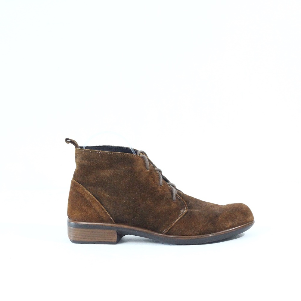 Naot Levanto Boots Women Brown Suede Bootie sz 7 Casual Everyday Shoe Fall Eu 38